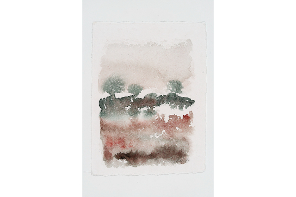 Transported VIII, aquarelle sur papier Nujabi, 5x7p.